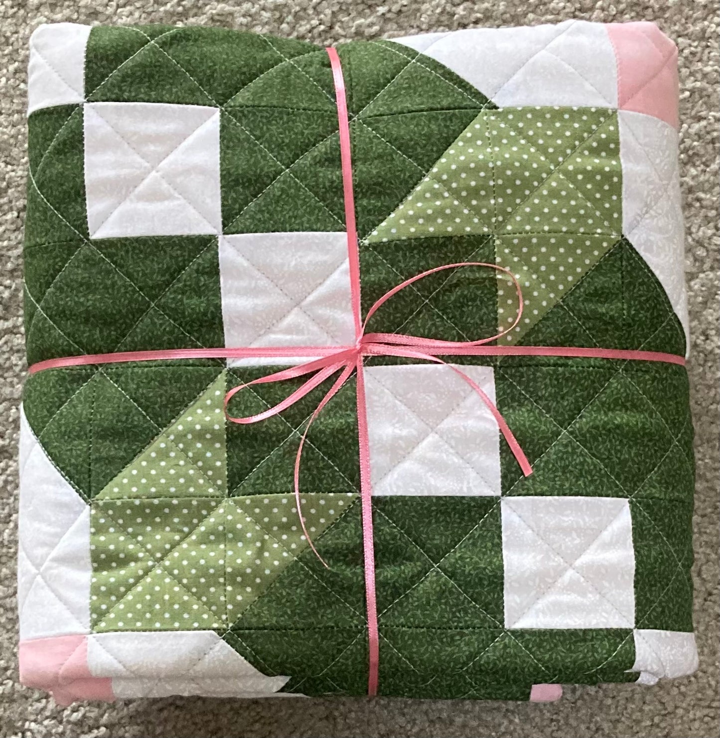 Andrew's Floral Quilt (40" x 40") - Waterlily Quilts