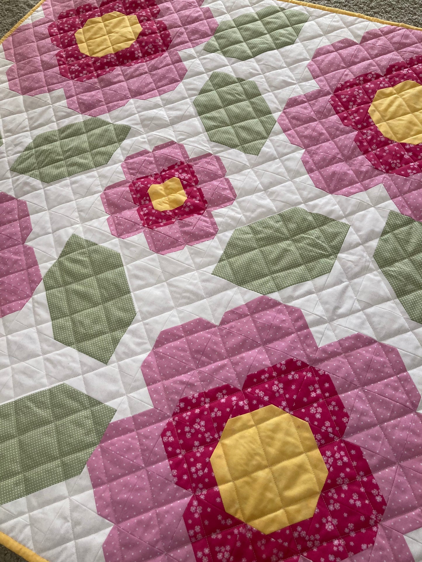 Andrew's Bloom Quilt (45" x 45") - Waterlily Quilts