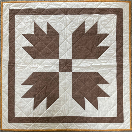 Bear Claw (40" x 40") - Waterlily Quilts