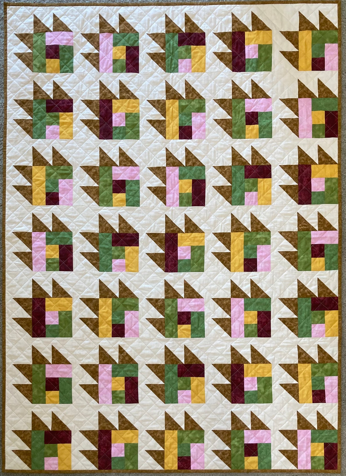 Bear Tracks (50" x 70") - Waterlily Quilts