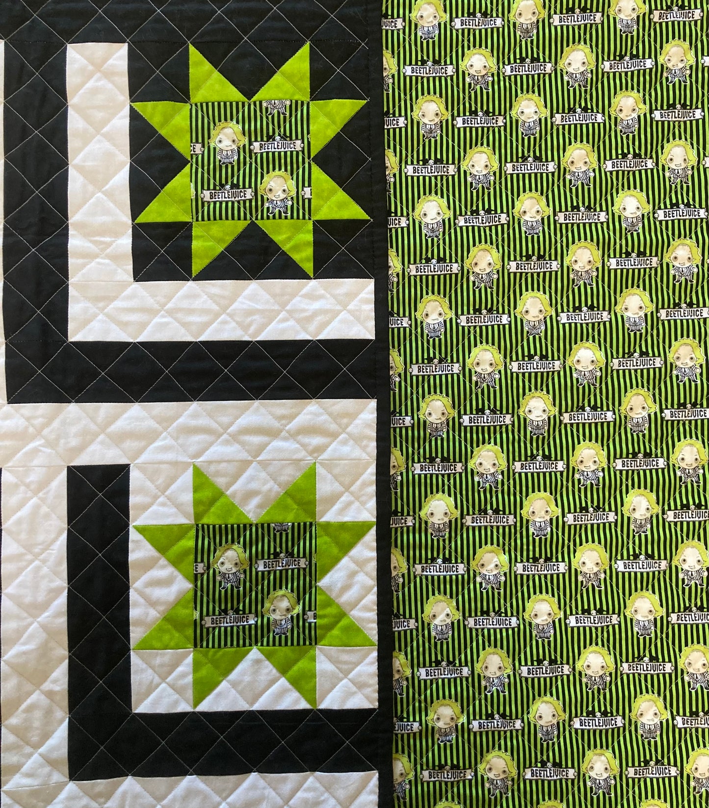 Jana's Beetlejuice Quilt (42" x 42") - Waterlily Quilts