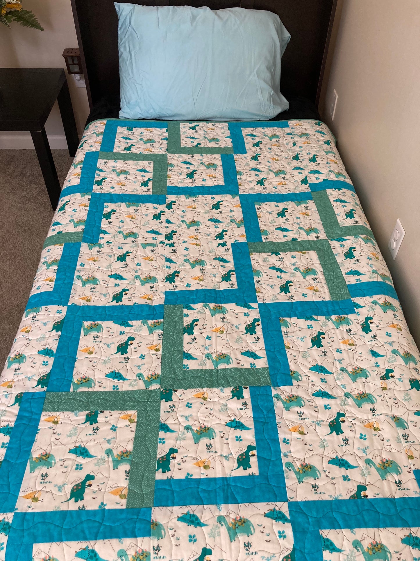 Dinosaurs (50" x 70") - Waterlily Quilts