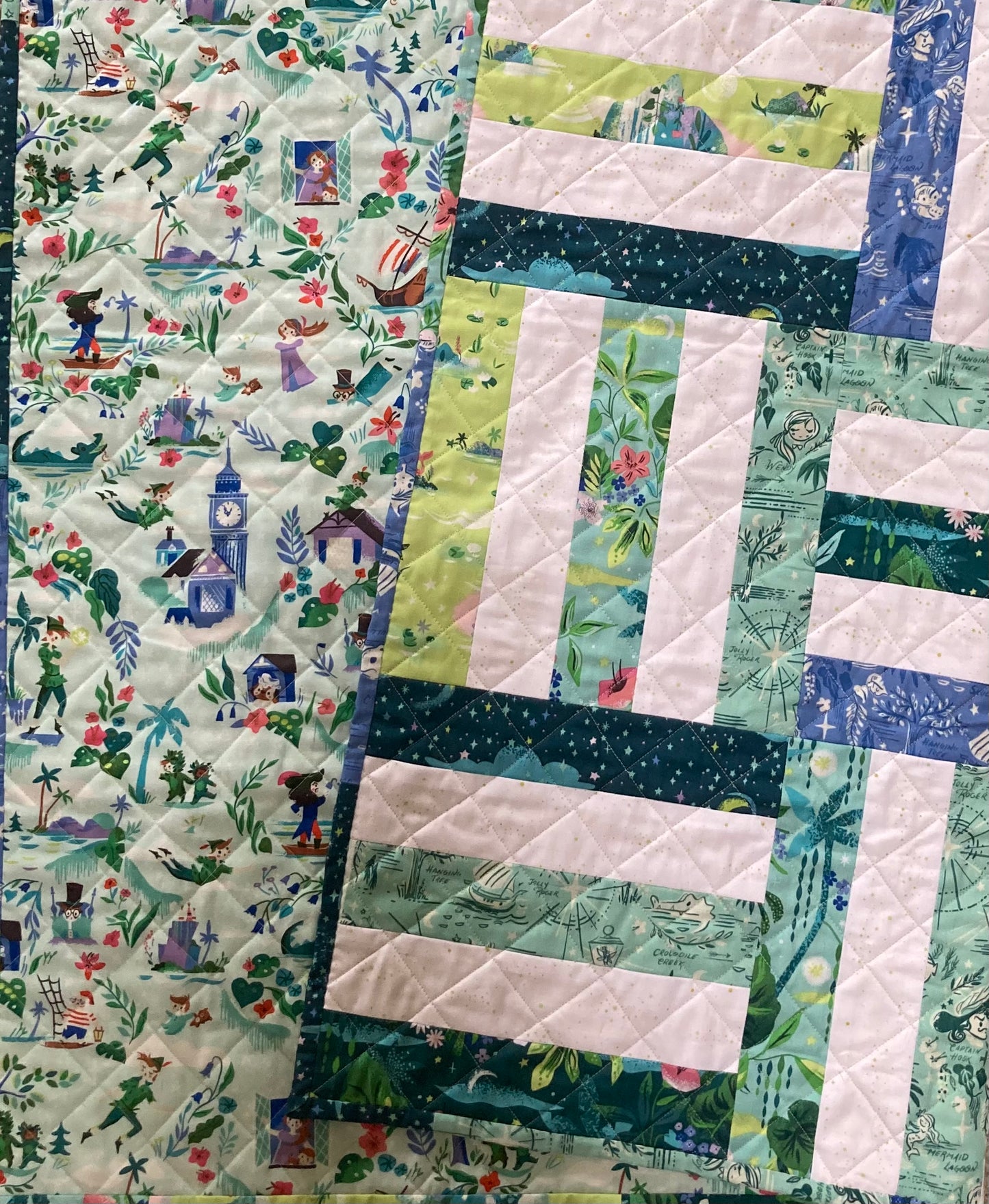 Neverland (40" x 40") - Waterlily Quilts