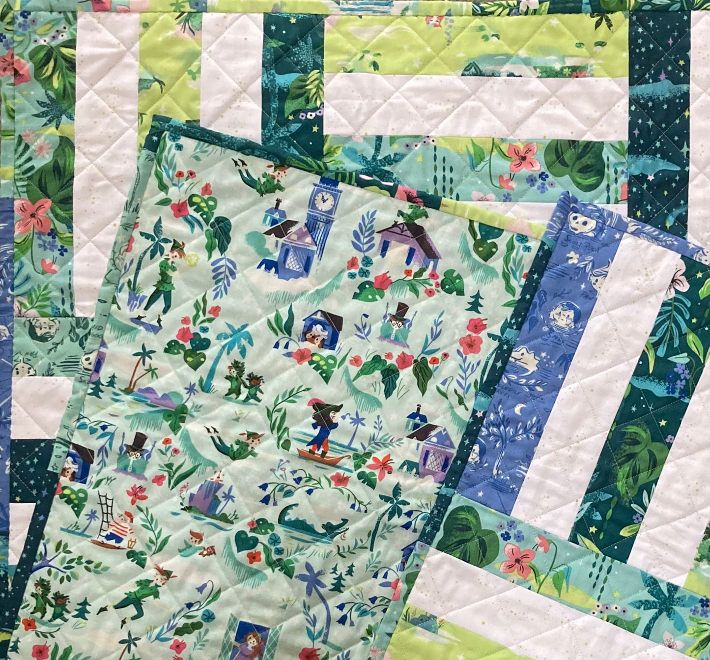 Neverland (40" x 40") - Waterlily Quilts