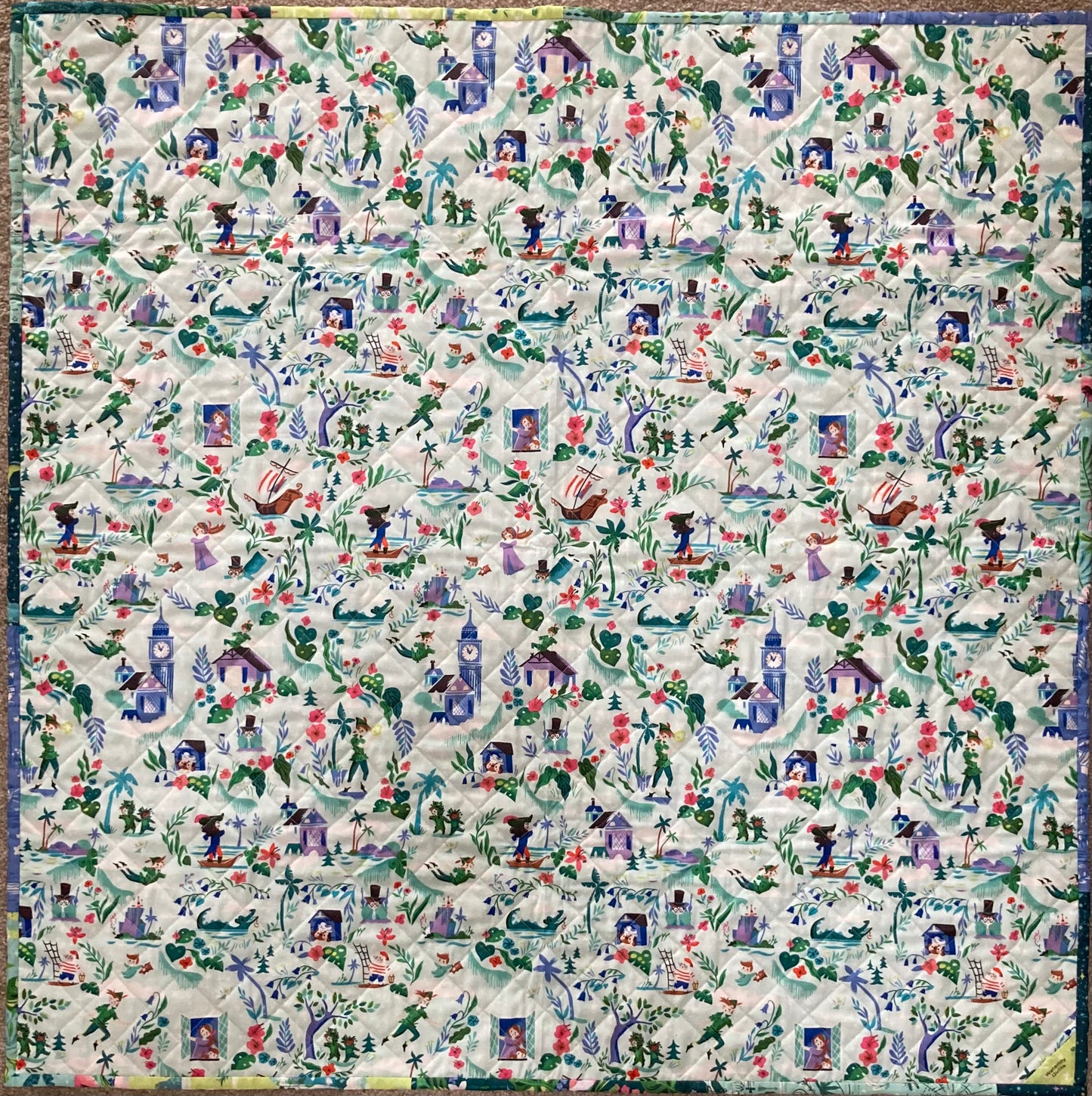 Neverland (40" x 40") - Waterlily Quilts