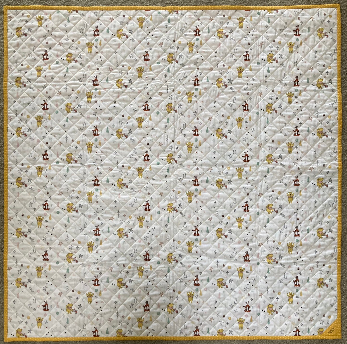 Jana's Winnie the Pooh Quilt (40" x 40") - Waterlily Quilts