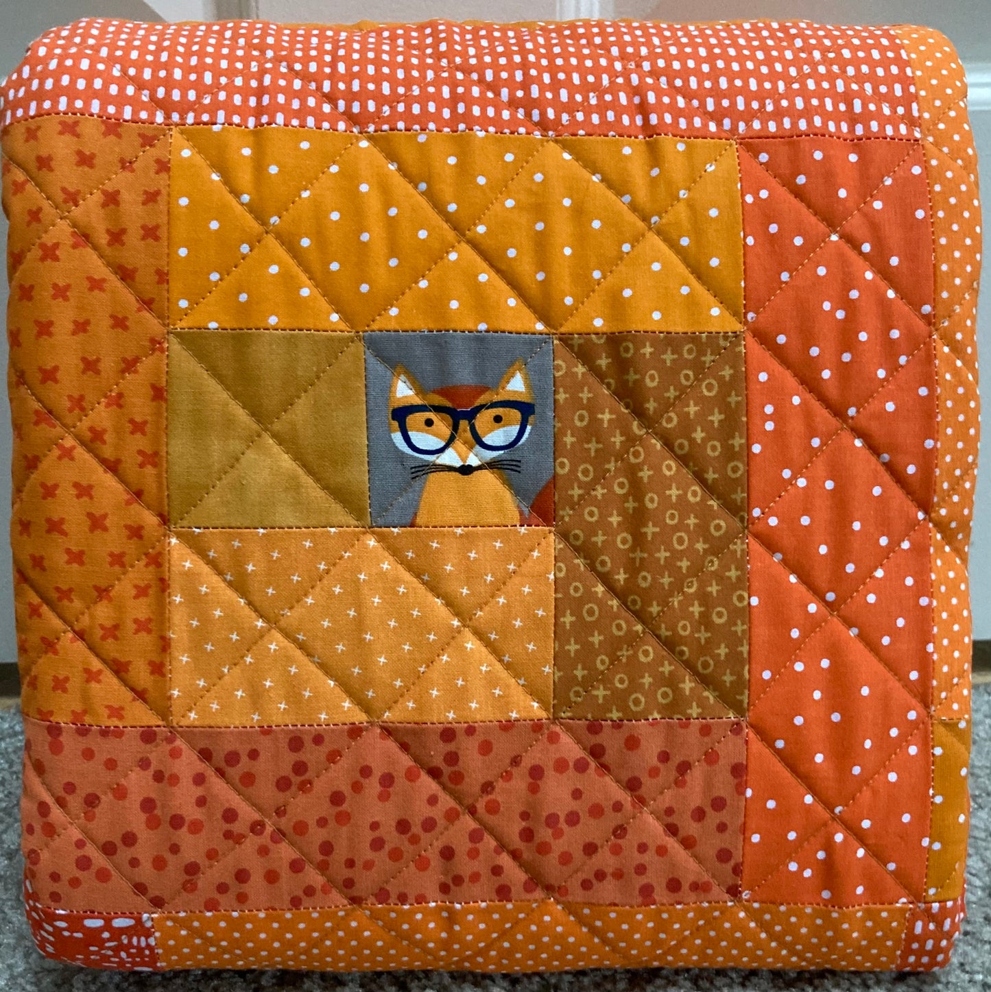 Lookin' Sharp Mr. Fox (40" x 40") - Waterlily Quilts