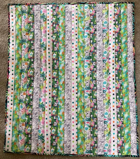 On a Safari (40" x 44") - Waterlily Quilts