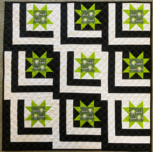 Jana's Beetlejuice Quilt (42" x 42") - Waterlily Quilts