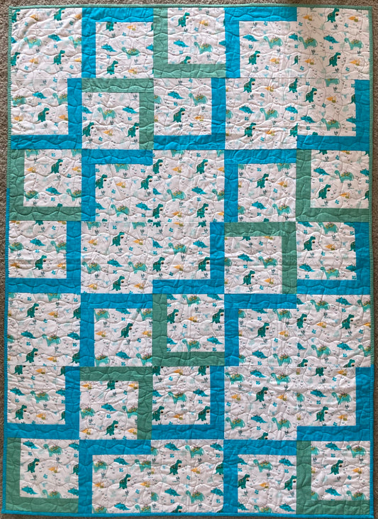 Dinosaurs (50" x 70") - Waterlily Quilts