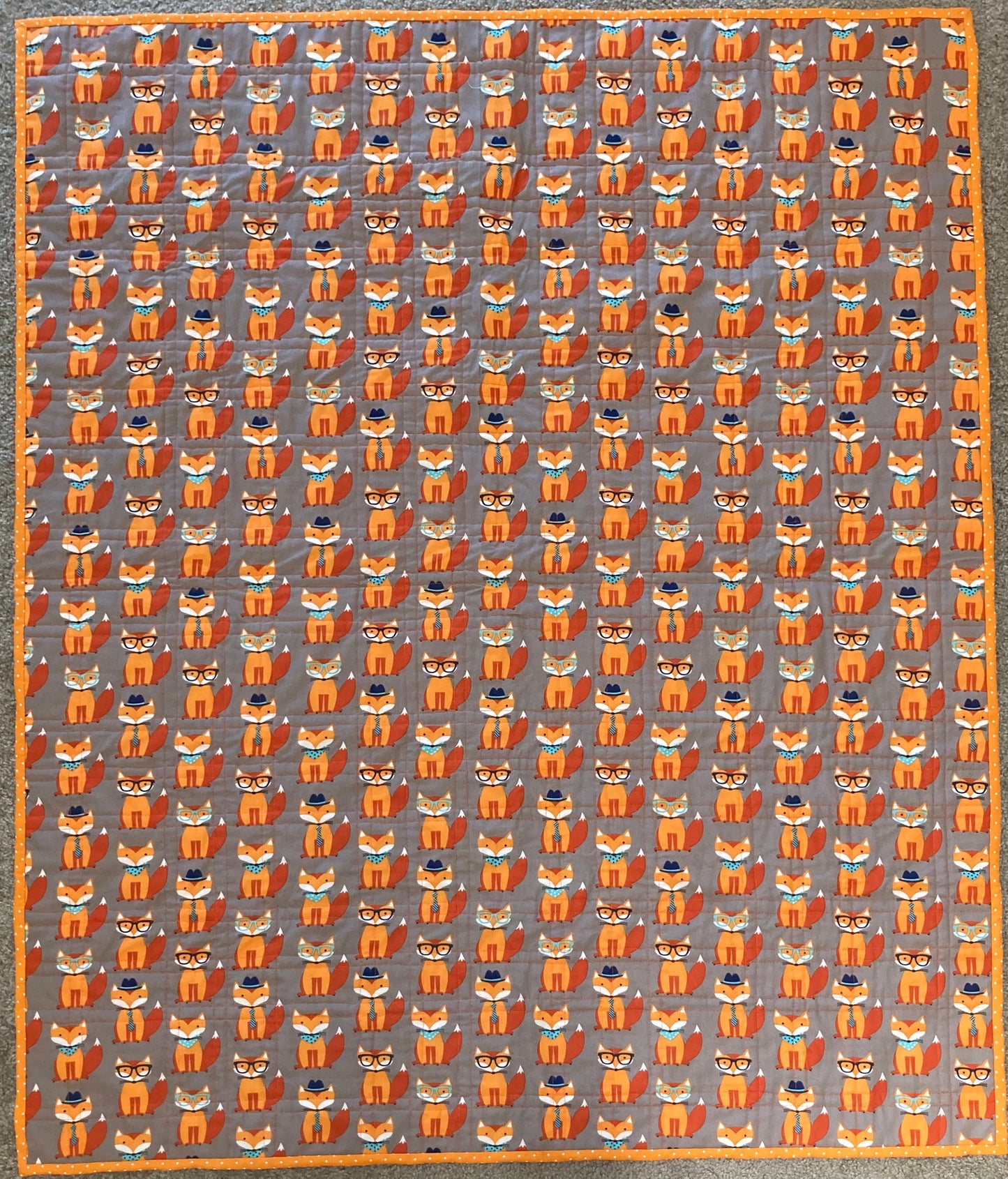 Foxes (40" x 48") - Waterlily Quilts