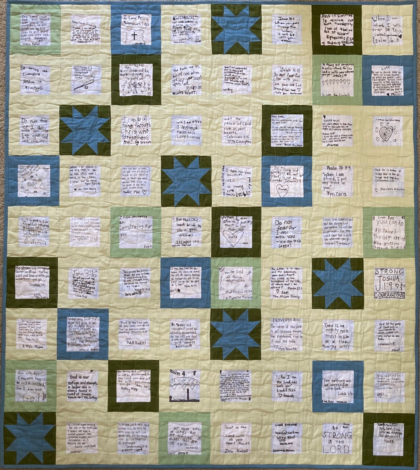 Luke's Quilt (56" x 63") - Waterlily Quilts