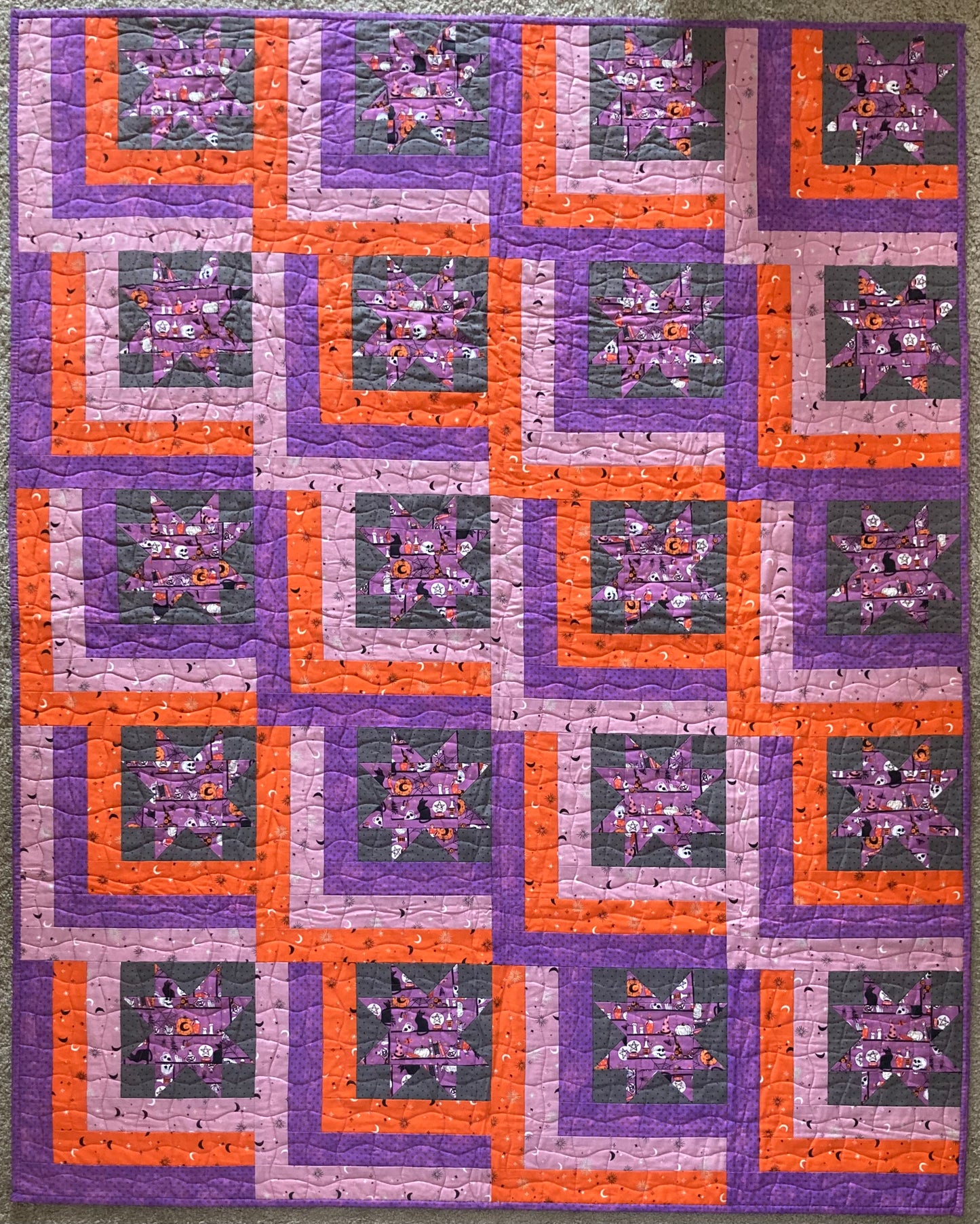 Magic Cabin (56" x 70") - Waterlily Quilts