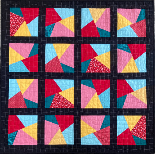 Sally's Dress Quilt (42" x 42") - Waterlily Quilts