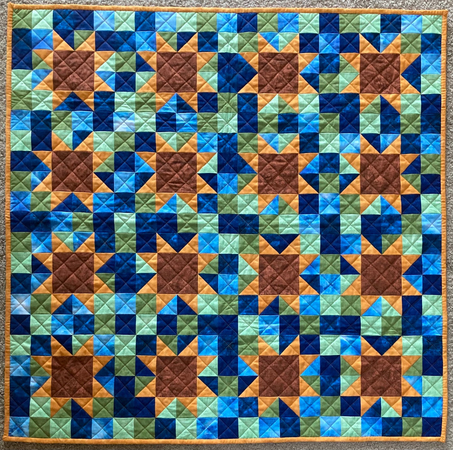 Sunflowers (42" x 42") - Waterlily Quilts