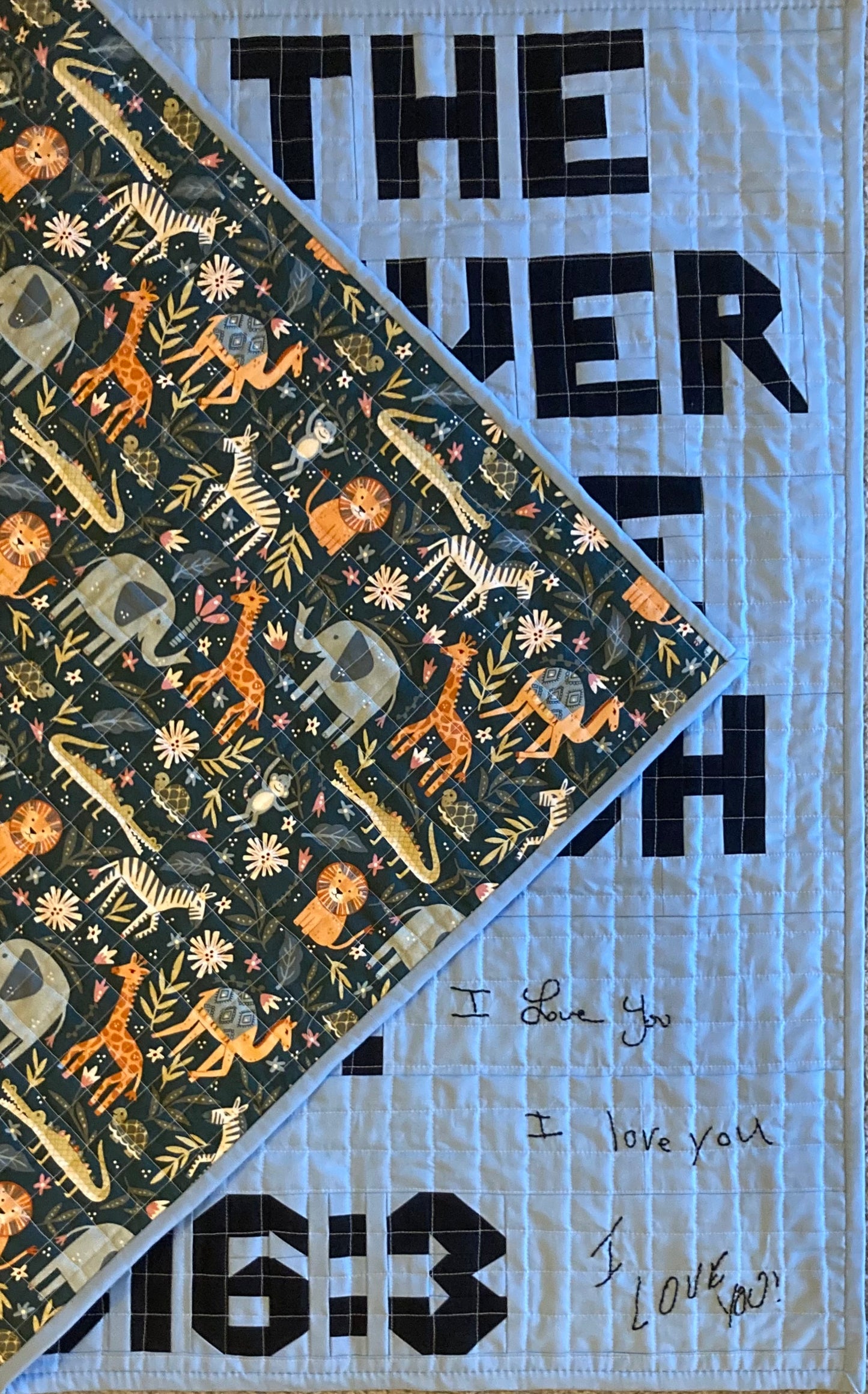 Zion's Prayer Quilt (36" x 46") - Waterlily Quilts