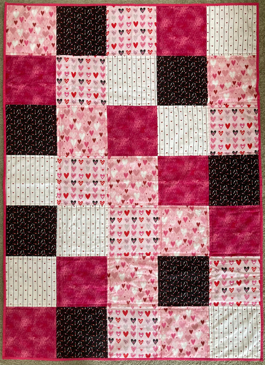 Love Struck (50" x 70") - Waterlily Quilts