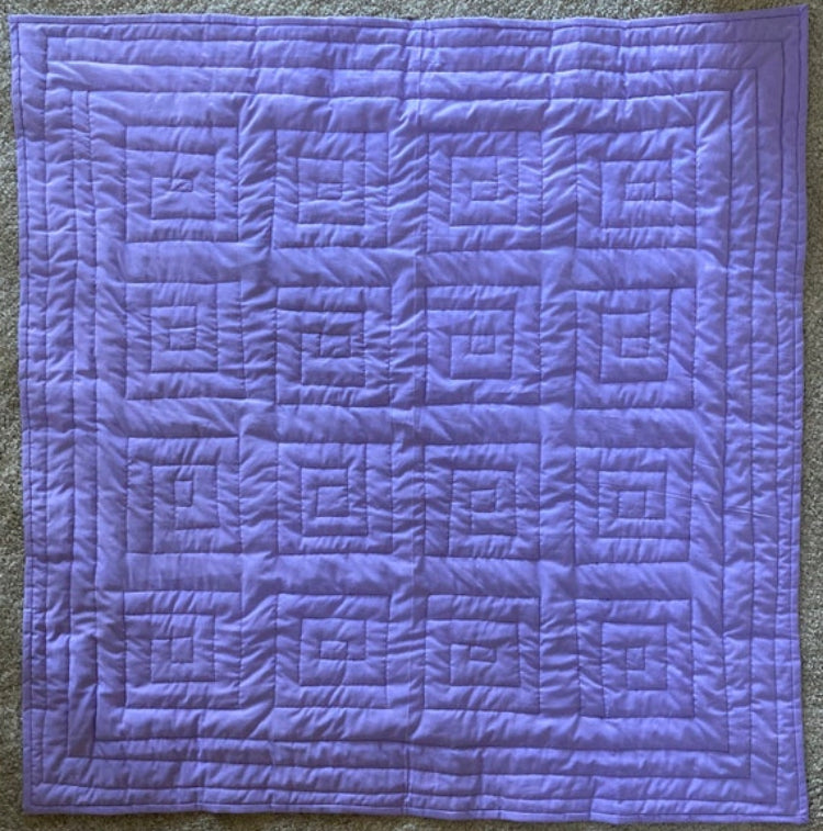 Midnight Lilac (43.5" x 43.5") - Waterlily Quilts