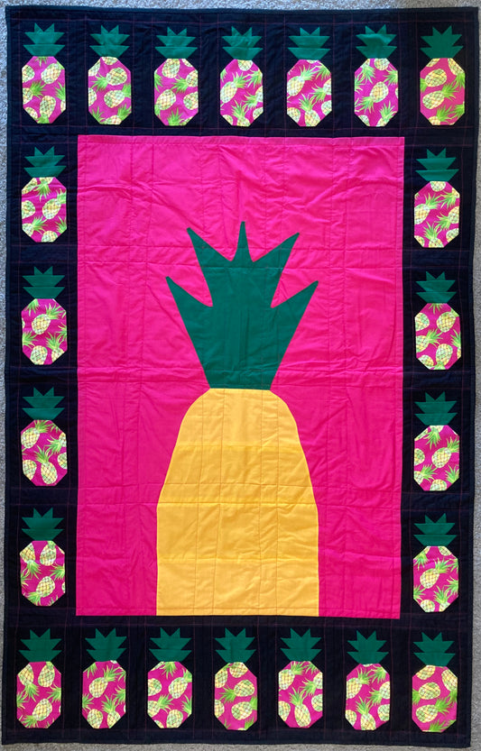 Pineapples (43" x 67.5") - Waterlily Quilts