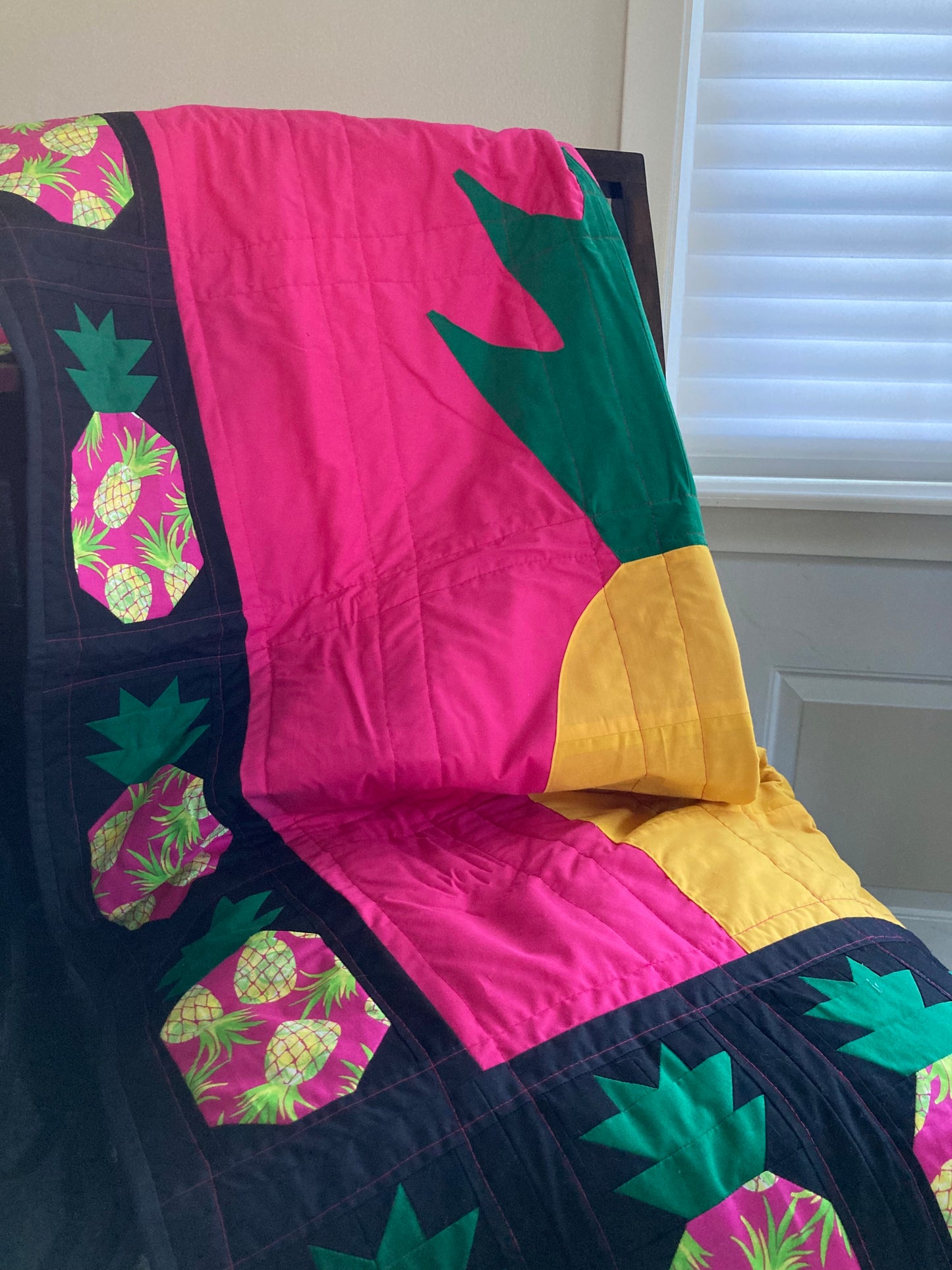 Pineapples (43" x 67.5") - Waterlily Quilts