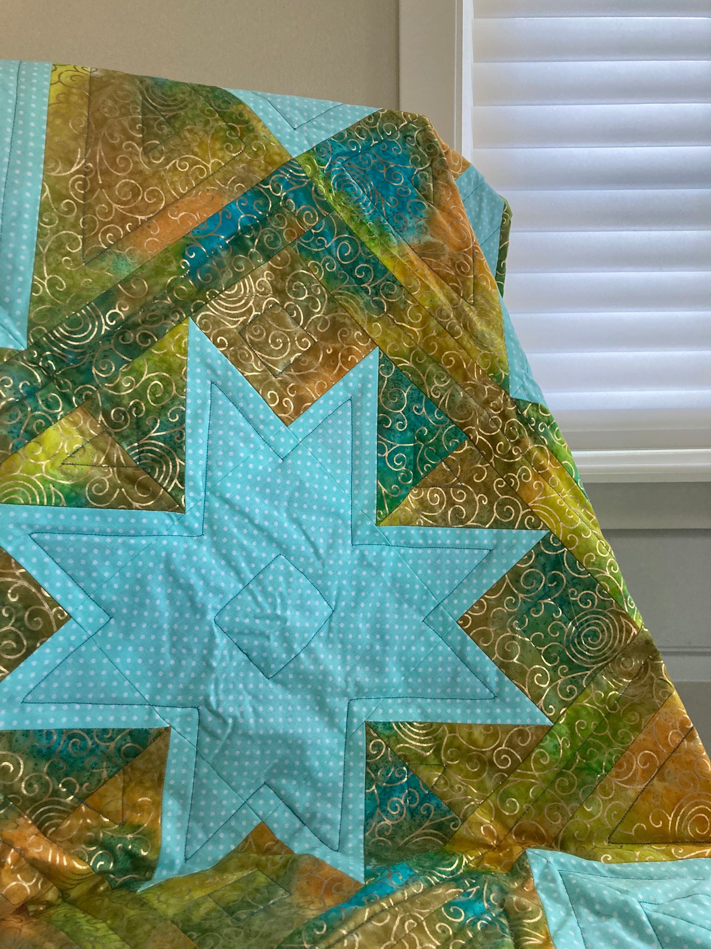 Shining Bright (40" x 40") - Waterlily Quilts