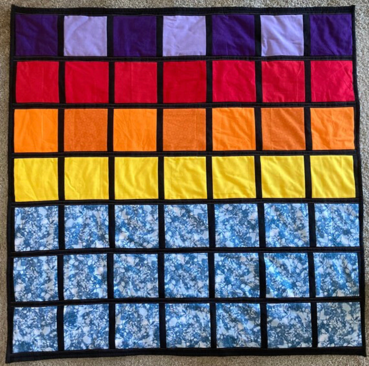 Sunset (42" x 42") - Waterlily Quilts